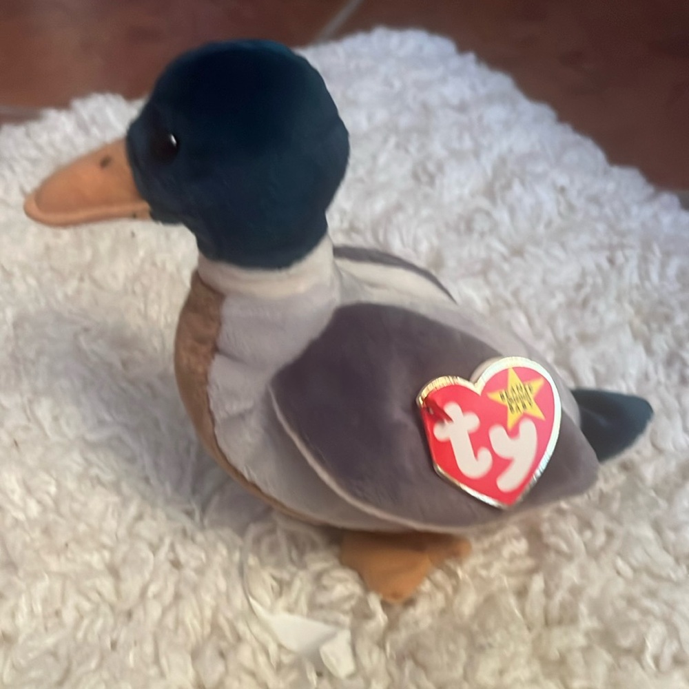 TY JAKE THE DUCK - BEANIE ORIGINAL BABY
